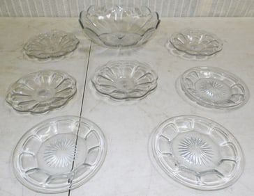 Lot Signed Heisey Glass Items