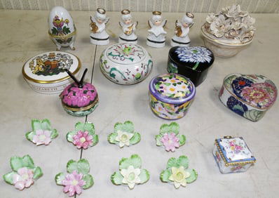 Lot Porcelain Boxes