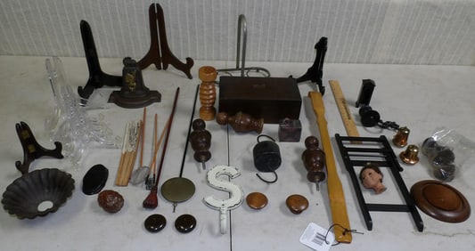 Mahogany Humidor - Misc. Metal & Wood Items