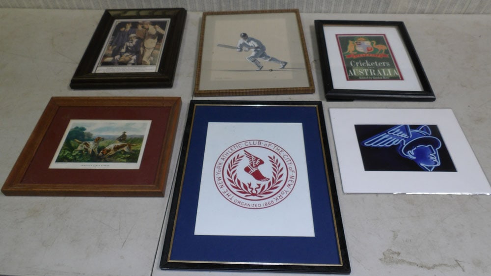 Lot Framed Prints - Framed Watercolor - Framed Advertising (1 of 3)