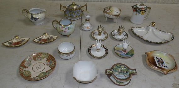 Lot Hand Painted Porcelain Items - Some Nippon