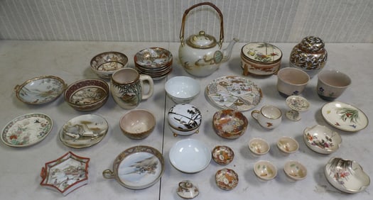 Lot Painted Porcelain Items - Some Nippon