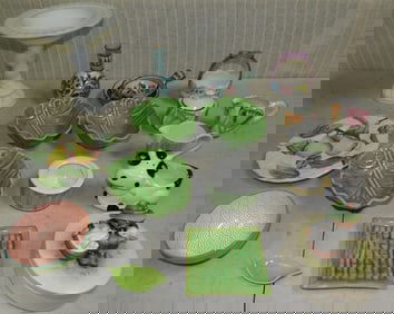 Lot Painted Porcelain Items