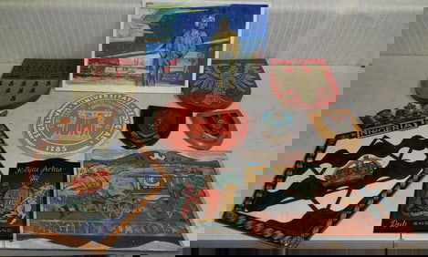 Lot Painted Wooden Panels