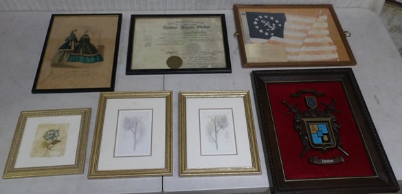 Lot Framed Art Work