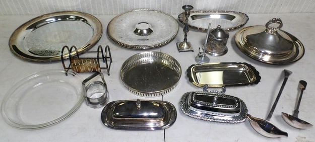 Lot Silver Plate Items