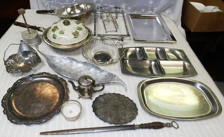 Lot Silver Plate Items