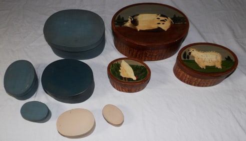 Lot Nine Hand Painted Shaker Style Pantry Boxes