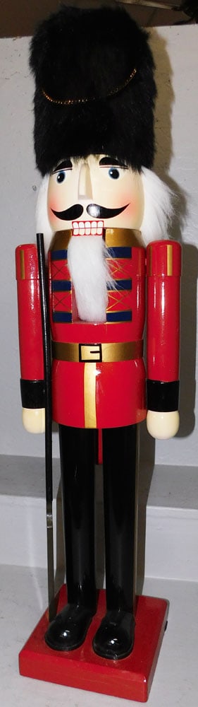 36" Painted Wood British Soldier Nutcracker (1 of 2)