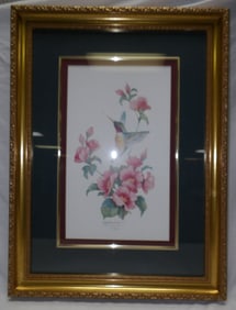Gilded Framed Hummingbird Print