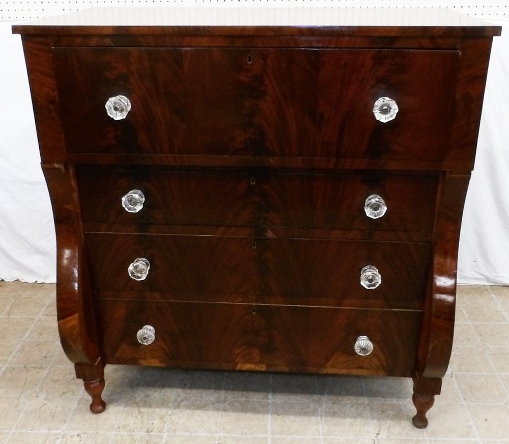 19th C Cherry Four Drawer Chest (1 of 5)
