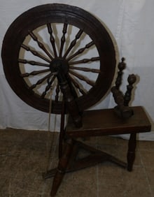Antique Flax Wheel
