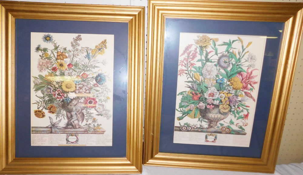 Lot Two Framed & Matted Anniversary Engravings (1 of 4)