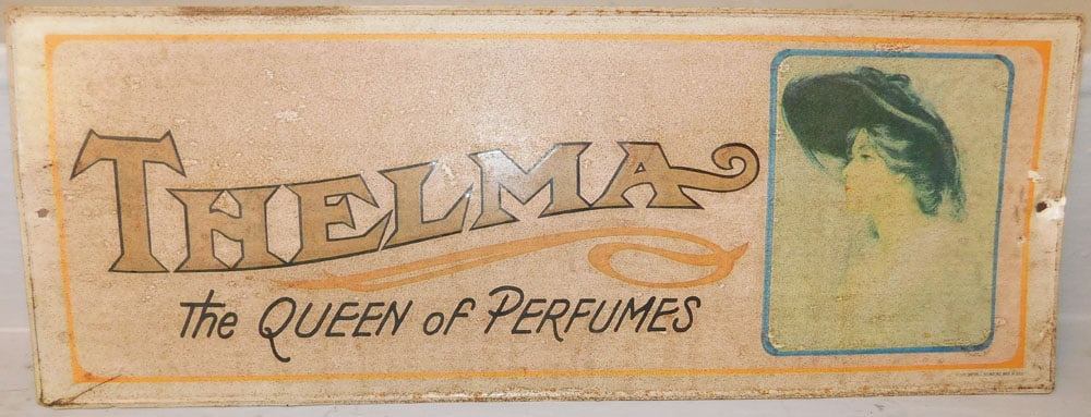 Painted Metal Advertising Sign: Painted Metal Advertising Sign. 7 1/4" X 19 1/4" ALL DESCRIPTIONS AND ANY CONDITION STATEMENT GIVEN BY LANGSTON AUCTION GALLERY ARE STRICTLY OPINIONS AND LANGSTON'S SHALL HAVE NO RESPONSIBILITY FOR ER