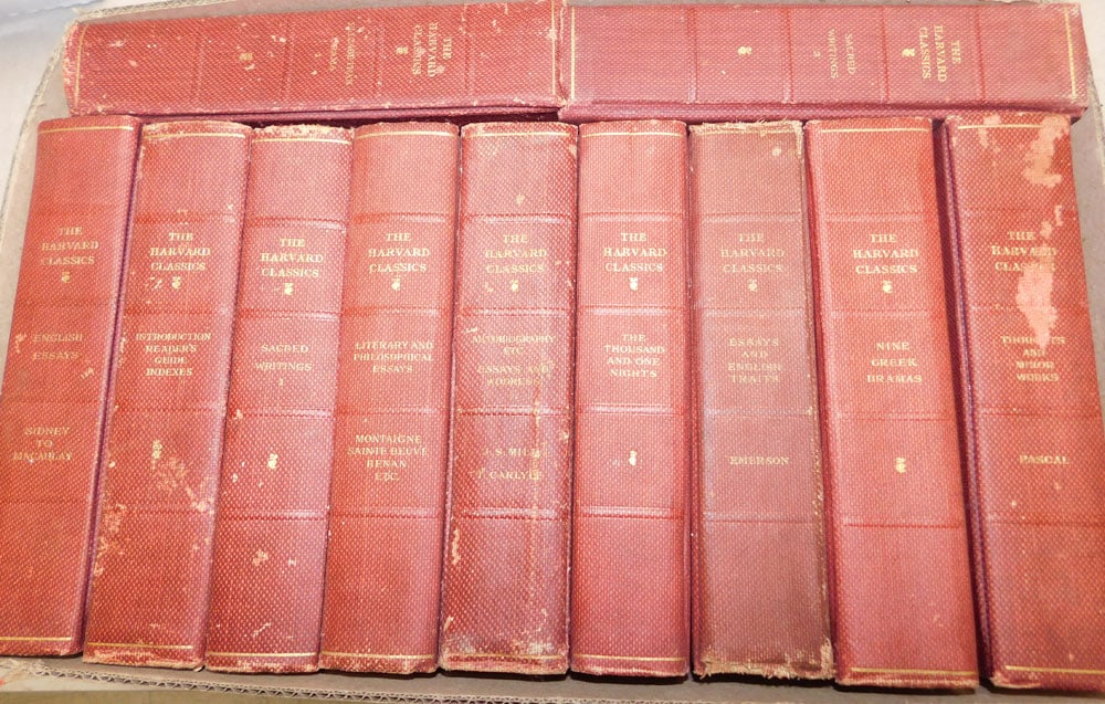 Lot Eleven Volumes " Harvard Classics "  (1910) (1 of 6)