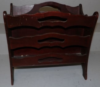 Mahogany Magazine Stand