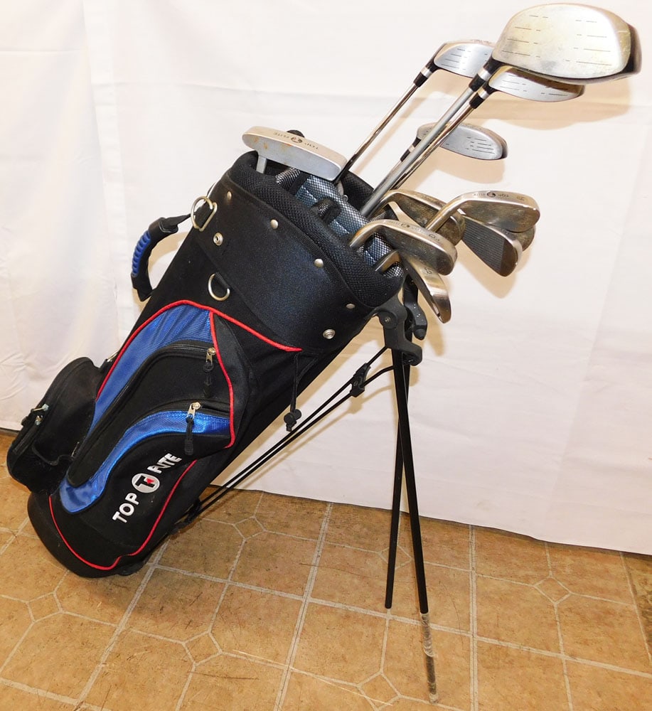 Top Flite Golf Bag With Top Flite Men's Right Hand Golf Clubs (1 of 4)