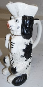 Painted Porcelain Spaniel Pitcher