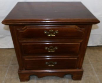 Cherry Three Drawer Night Stand