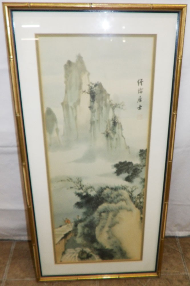 Oriental Framed Print In Faux Bamboo Frame (1 of 4)