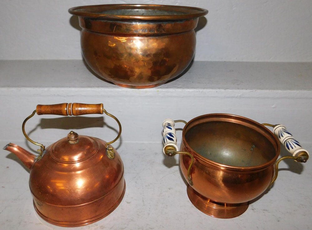 Three Antique Copper Items (1 of 4)