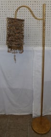 Gilded Metal Floor Lamp