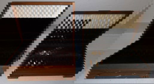 Two Flatware Boxes - One With Flatware