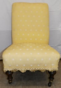 Upholstered Slipper Chair