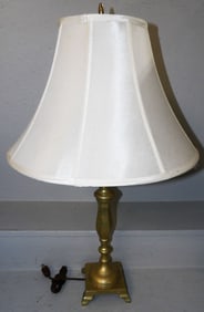 Brass Candlestick Lamp