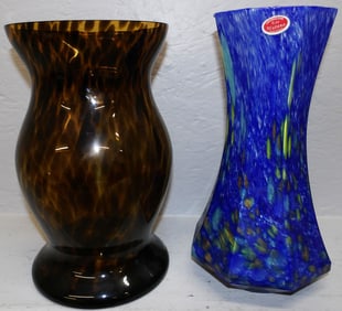 Two Art Glass Vases - One Murano