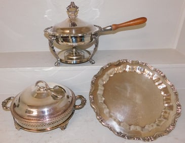 Three Silver Plate Items
