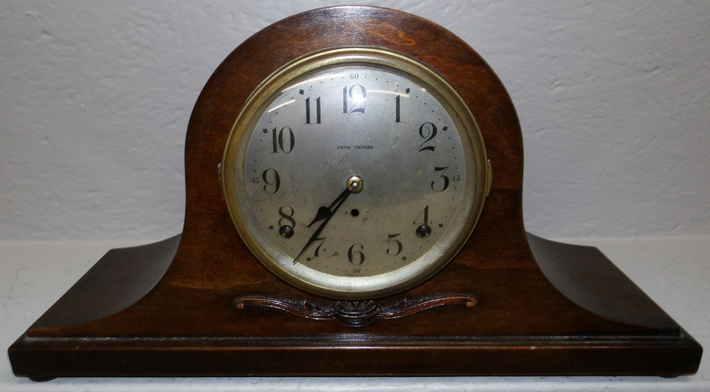 Walnut Head & Shoulders Clock By Seth Thomas (1 of 6)