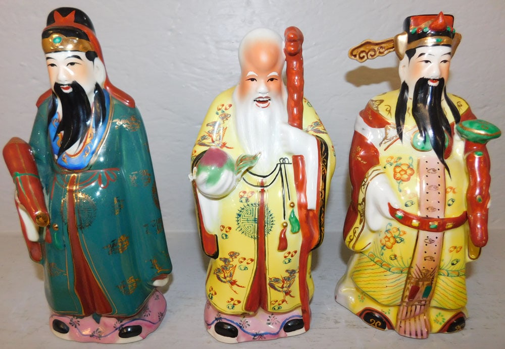 Three Oriental Porcelain Noblemen (1 of 2)