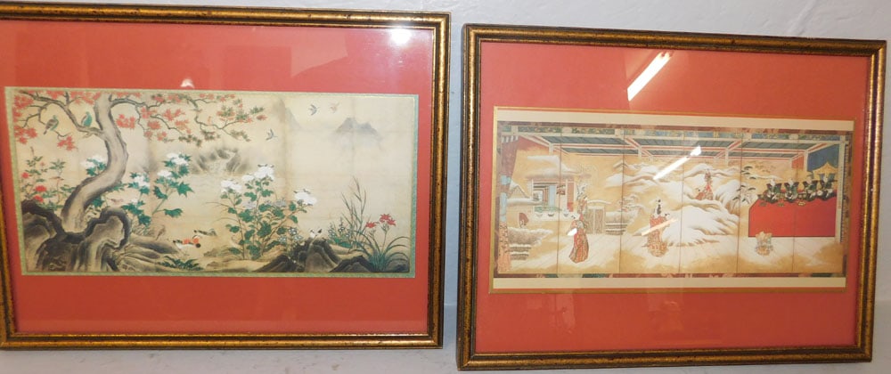 Two Oriental Framed Prints (1 of 4)
