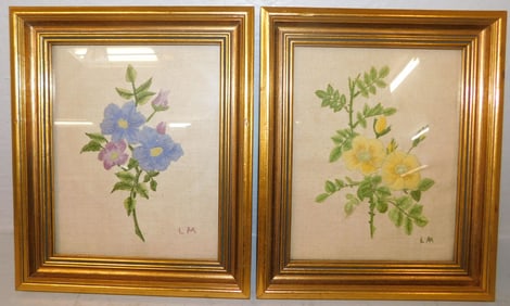 Two Framed Embroideries