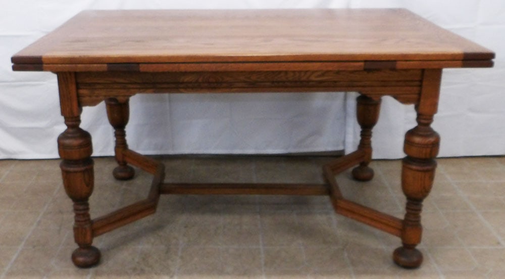 Oak Draw Leaf Dining Table (1 of 4)