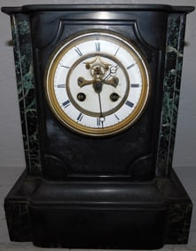 Antique Marble Open Escapement Shelf Clock