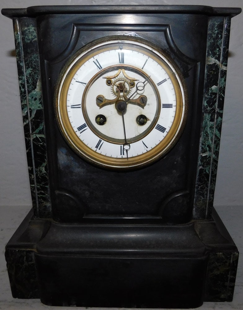 Antique Marble Open Escapement Shelf Clock (1 of 4)