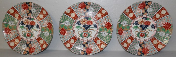 Three Oriental Porcelain Chargers