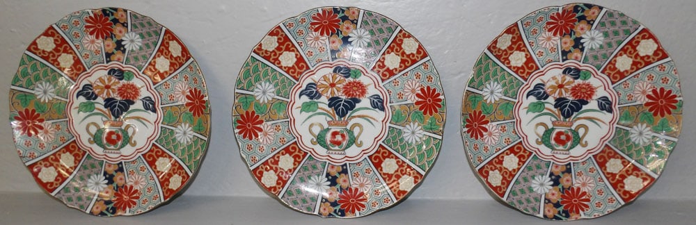 Three Oriental Porcelain Chargers (1 of 3)