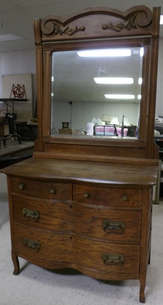 Antique Oak Dresser (1 of 4)