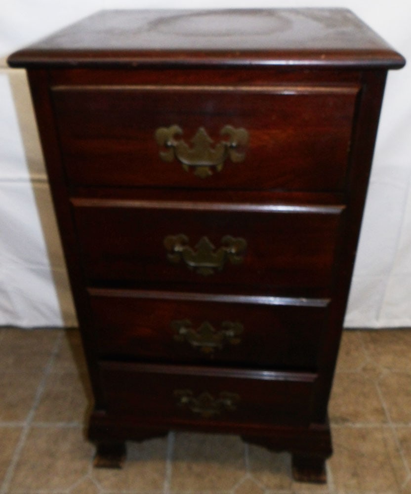 Mahogany Four Drawer Night Stand By Hungerford (1 of 7)