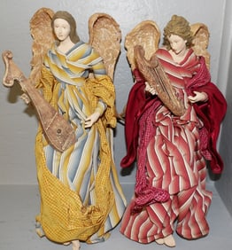 Pair Composite & Fabric Angels