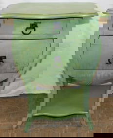 Painted Two Drawer Stand