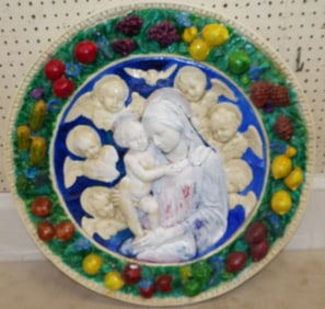 Painted Resin Wall Plaque