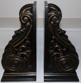 Pair Painted Resin Wall Brackets By Bombay Co.