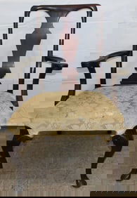 Mahogany Queen Anne Style Arm Chair