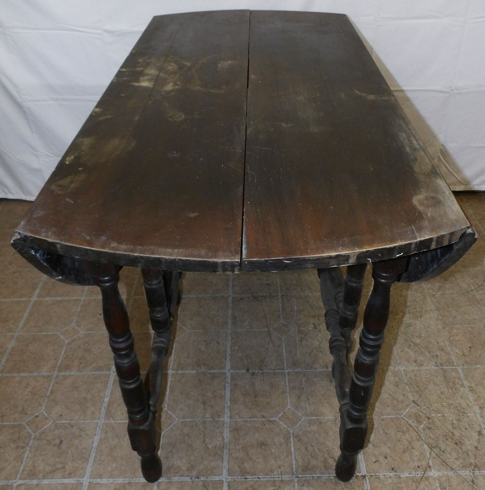 Antique Walnut Gate Leg Table (1 of 6)