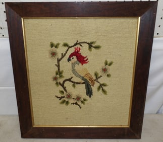 Walnut Framed Needlework