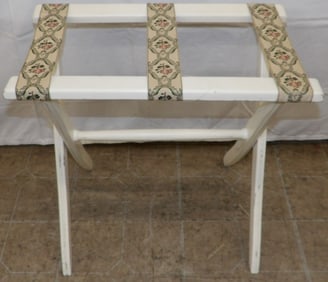 Painted Wood Luggage Rack